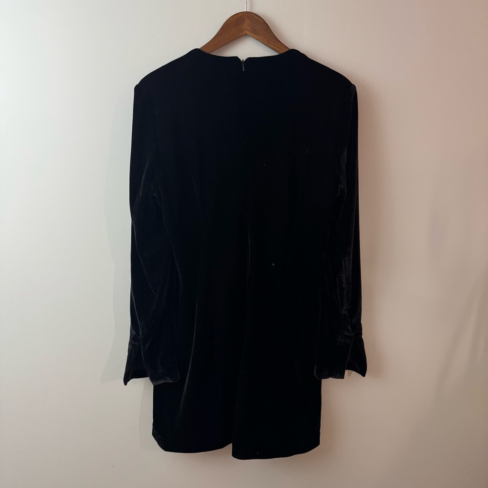 Bardot Audrina Velvet Mini Dress | Anthropologie | NWT | Size 12 | Black - Picture 5 of 12